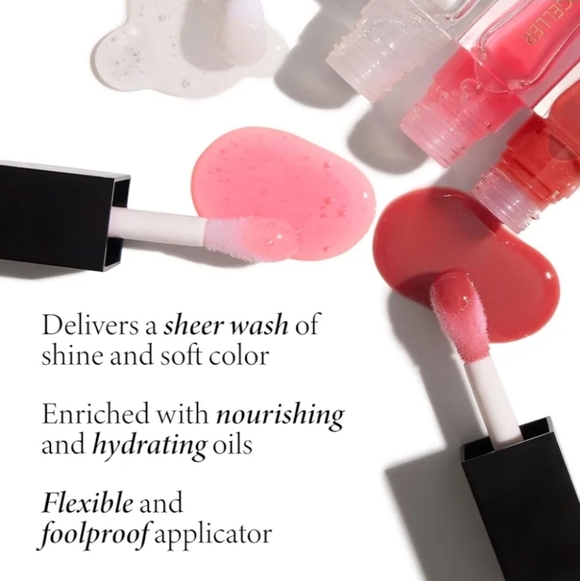 Laura Geller Fine Shine Glossy Lip Oil: Glass Half Full, 0.25 Oz, NIB - Picture 2 of 9